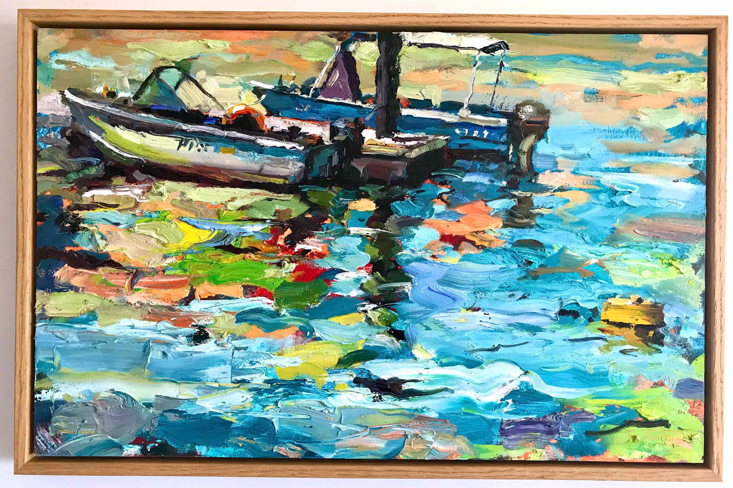 Boats in Lagoon - Plein Air