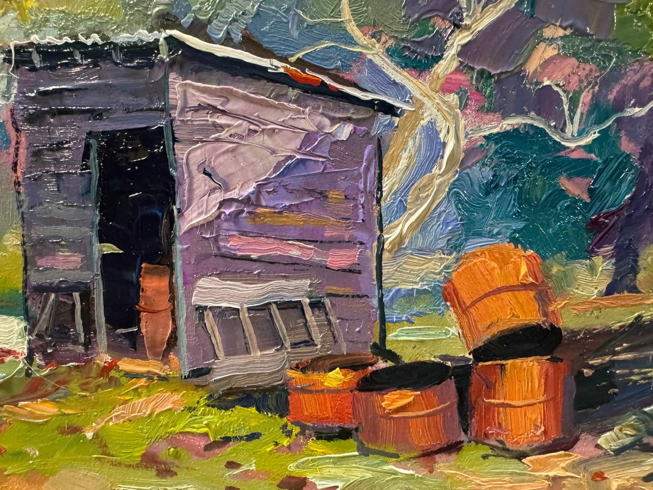 Shed and old drums