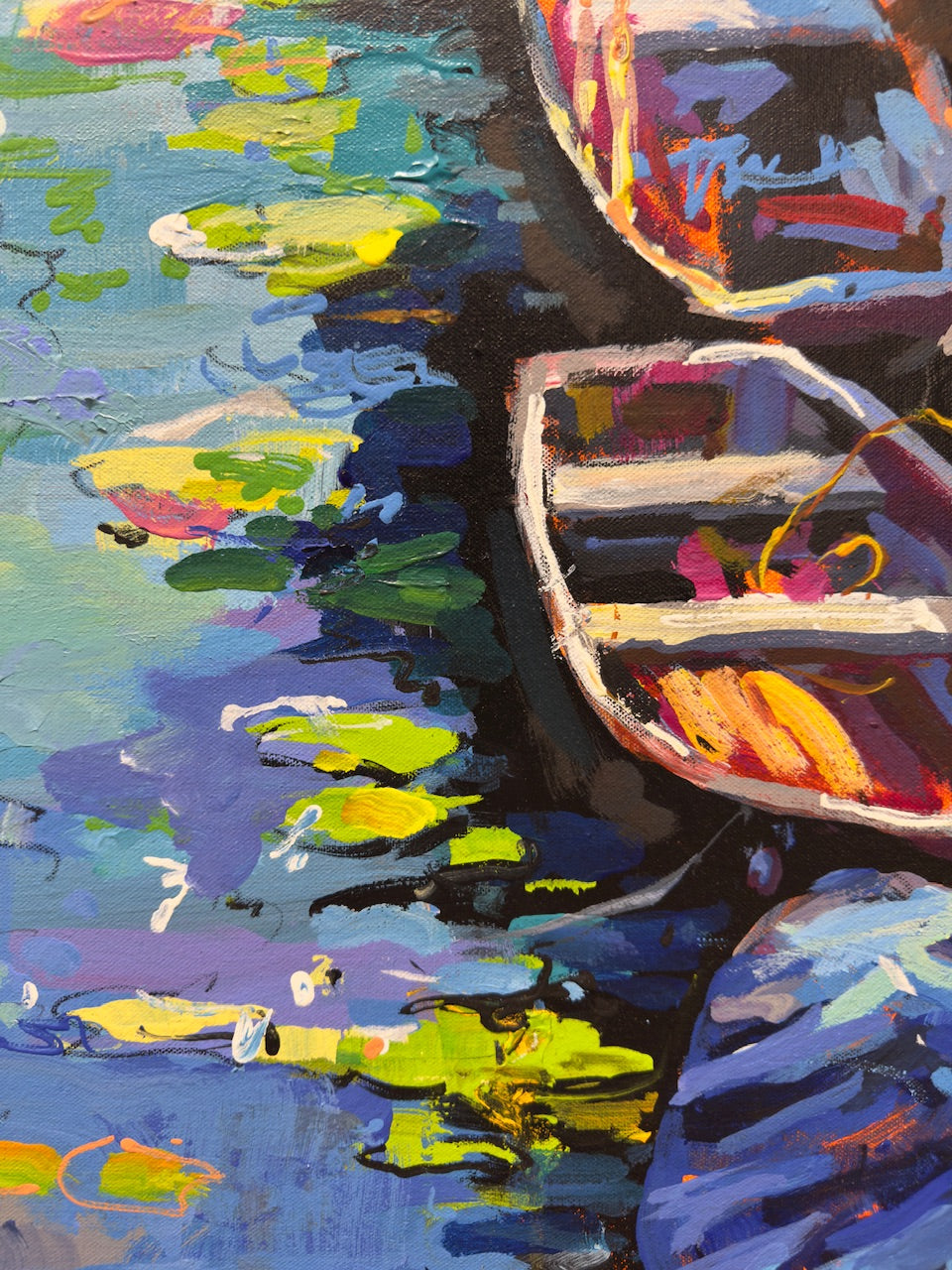 Boats and Waterlilies