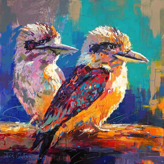 Pair of Kookaburras - Reproduction Print